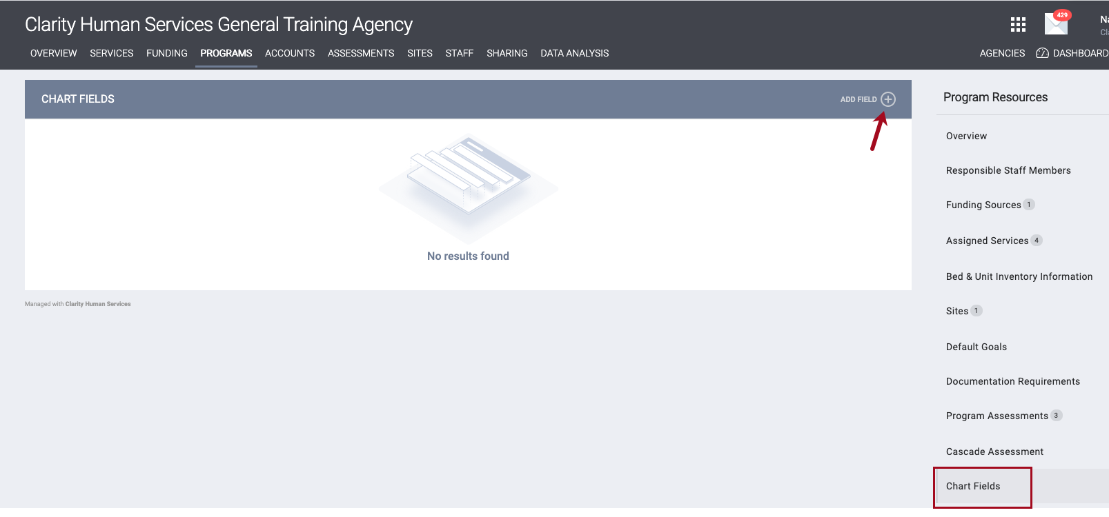Program Setup Charts